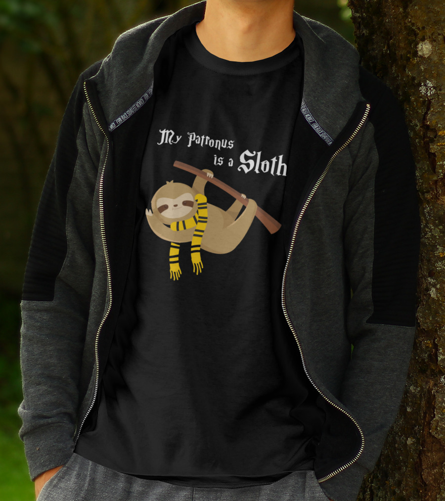 My Patronus Is A Sloth Hogwarts Gryffindor Scarf Magic Creature T-Shirt
