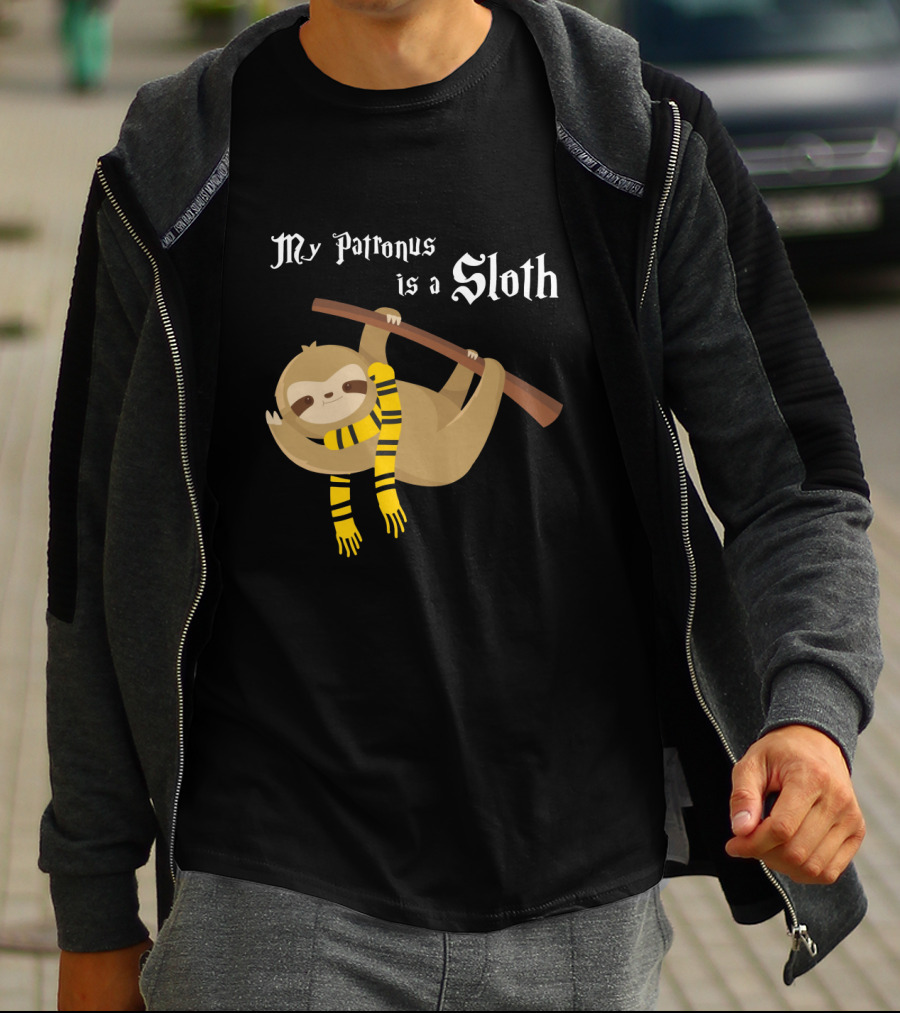 My Patronus Is A Sloth Hogwarts Gryffindor Scarf Magic Creature T-Shirt