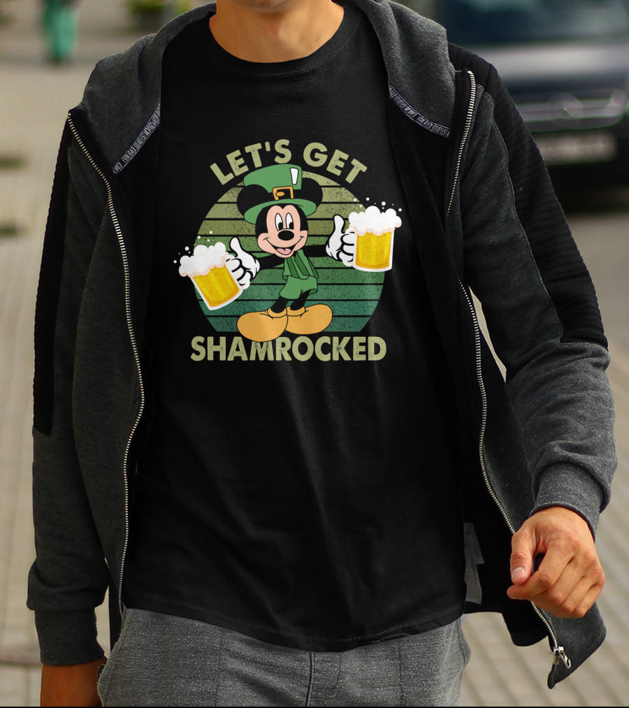 Let's Get Shamrocked Mickey Mouse Patrick's Day T-Shirt