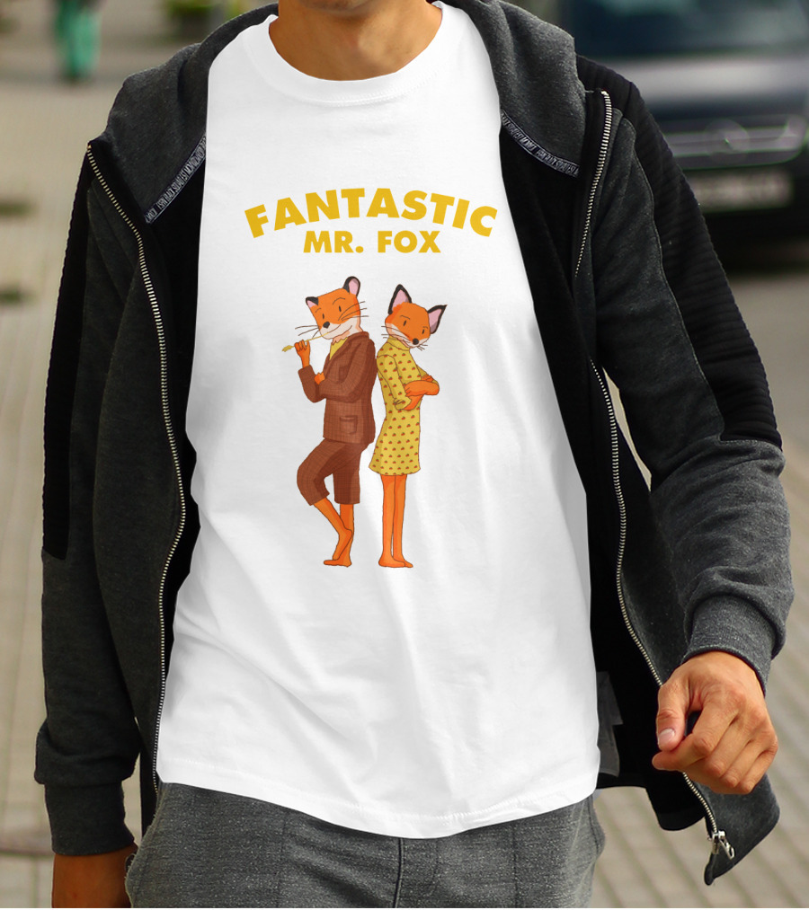 FANTASTIC MR. FOX Cartoon Characters T-Shirt