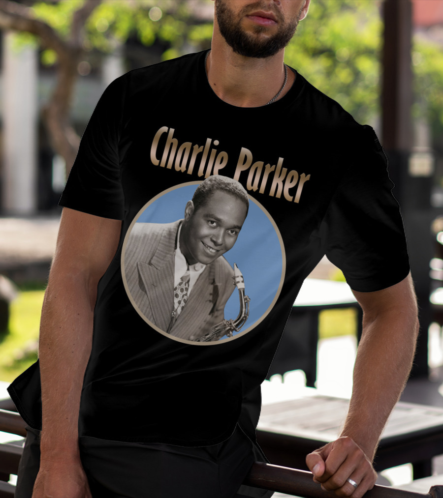 Charlie Parker Jazz Saxophone Legend Vintage T-Shirt