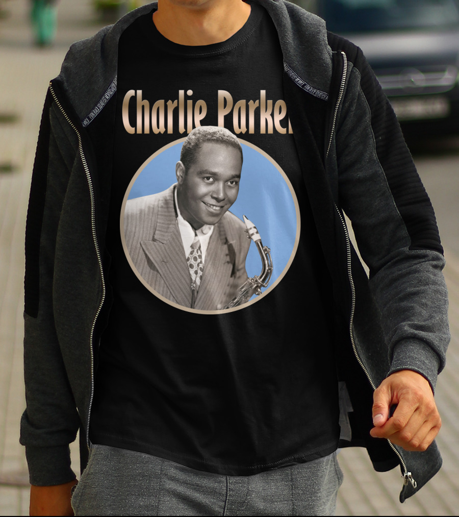 Charlie Parker Jazz Saxophone Legend Vintage T-Shirt