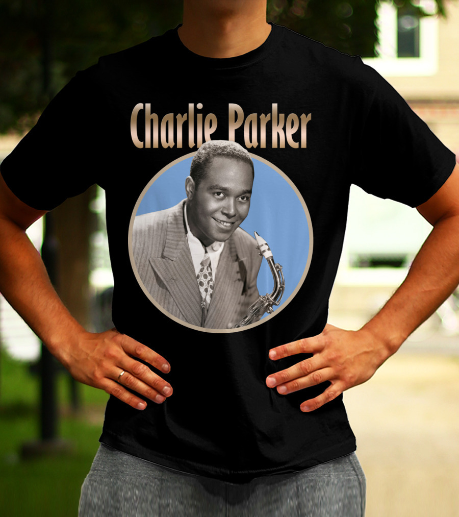 Charlie Parker Jazz Saxophone Legend Vintage T-Shirt