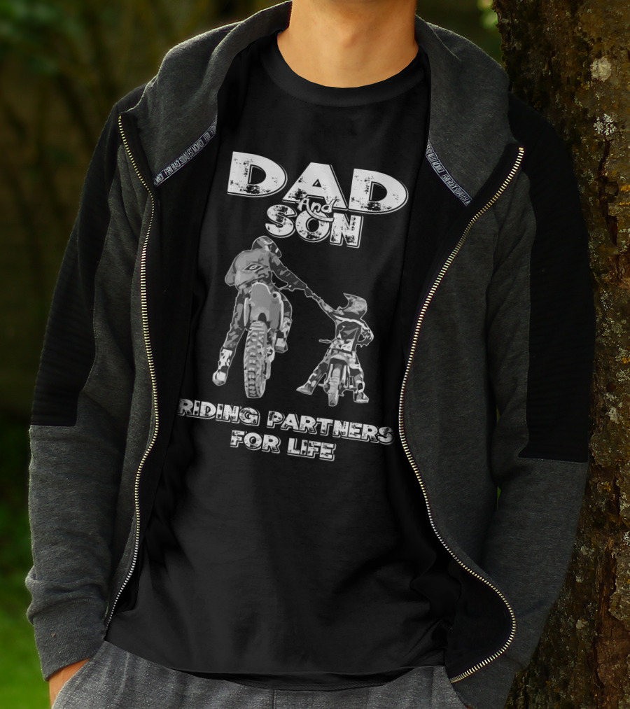 DAD AND SON RIDING PARTNERS FOR LIFE T-Shirt