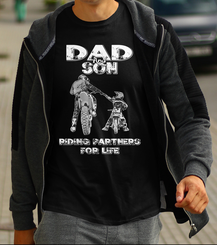 DAD AND SON RIDING PARTNERS FOR LIFE T-Shirt