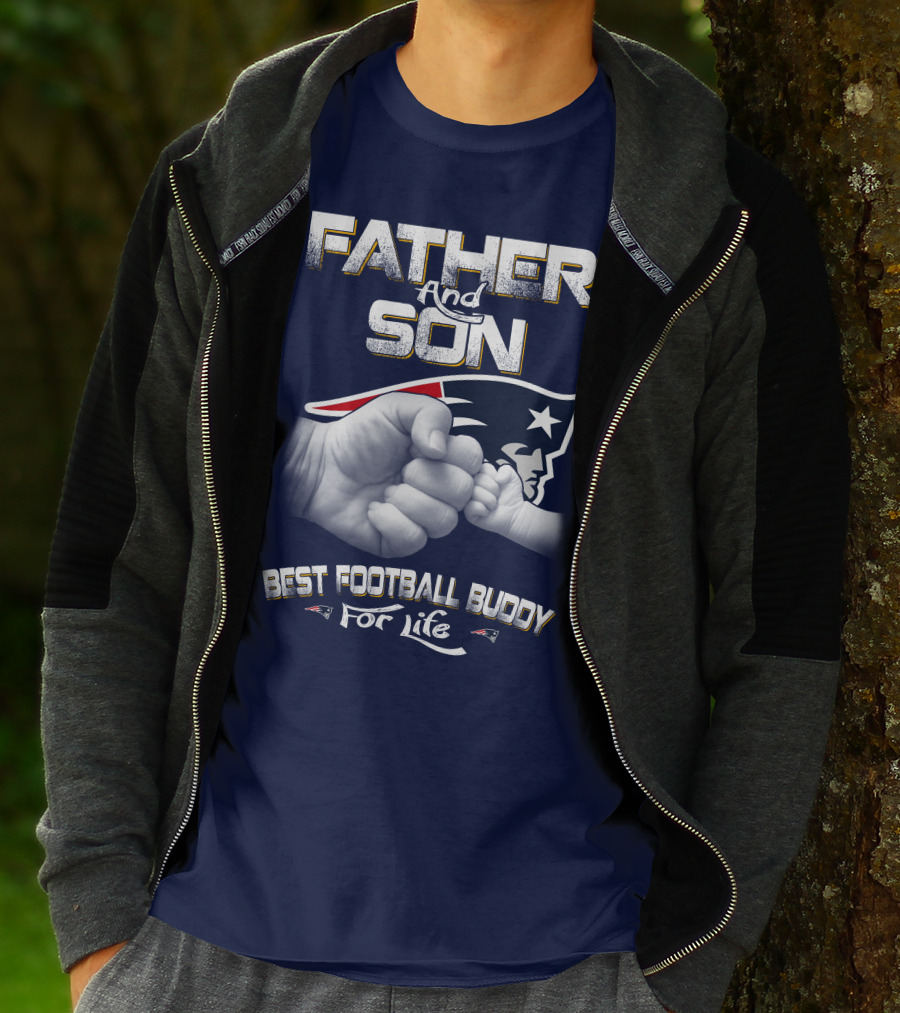Father And Son Best Football Buddy For Life Patriots T-Shirt