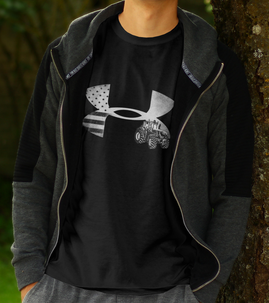 Under Armour Tractor American Flag T-Shirt