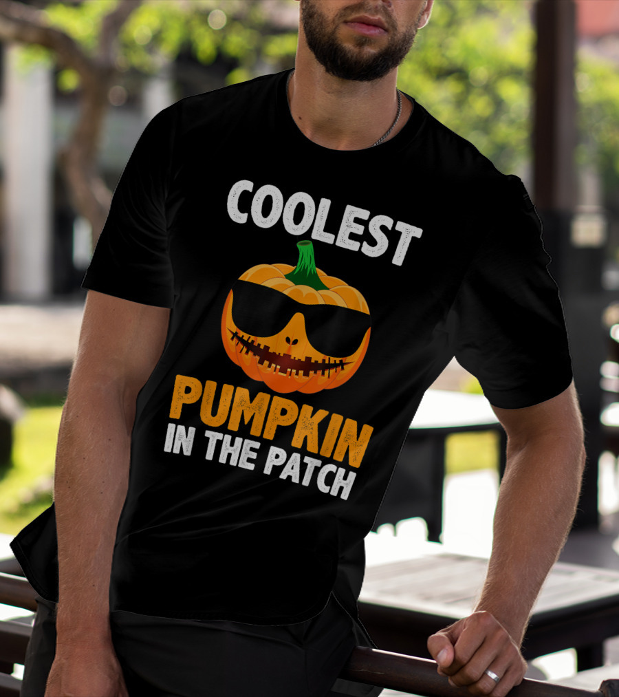 Coolest Pumpkin In The Patch With Sunglasses T-Shirt