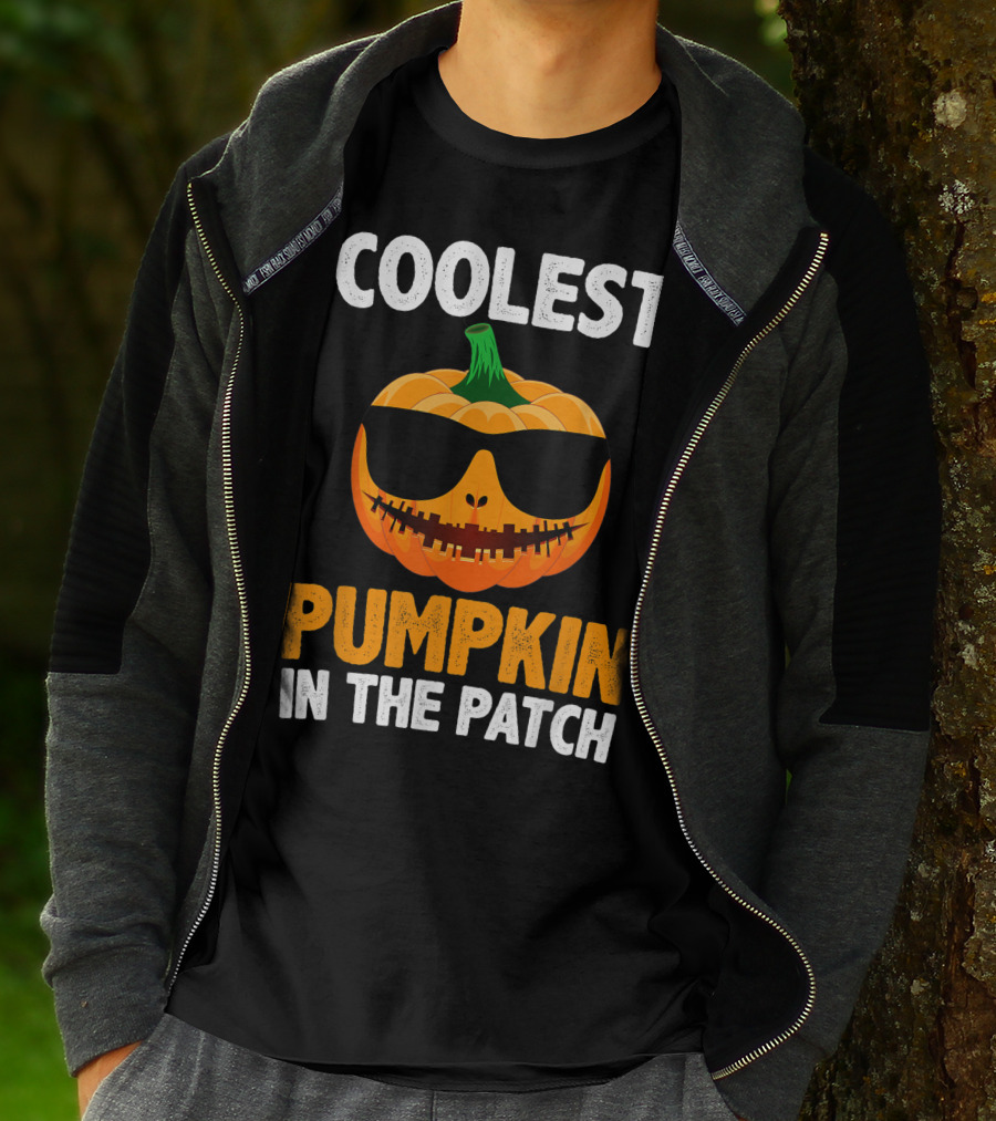 Coolest Pumpkin In The Patch With Sunglasses T-Shirt