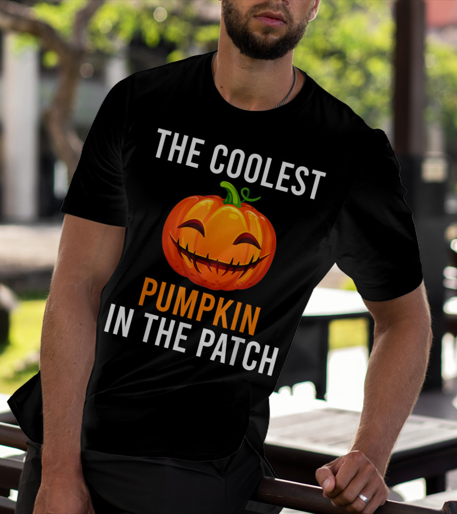 The Coolest Smiling Pumpkin In The Patch T-Shirt