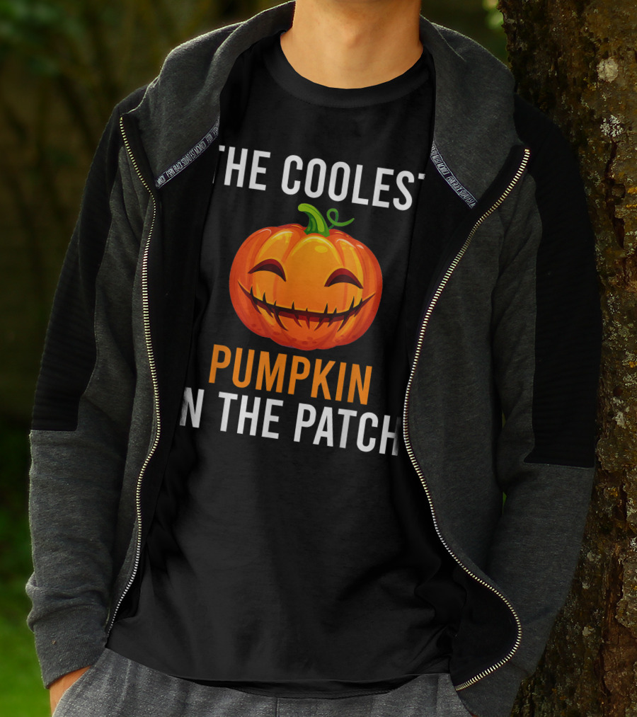 The Coolest Smiling Pumpkin In The Patch T-Shirt