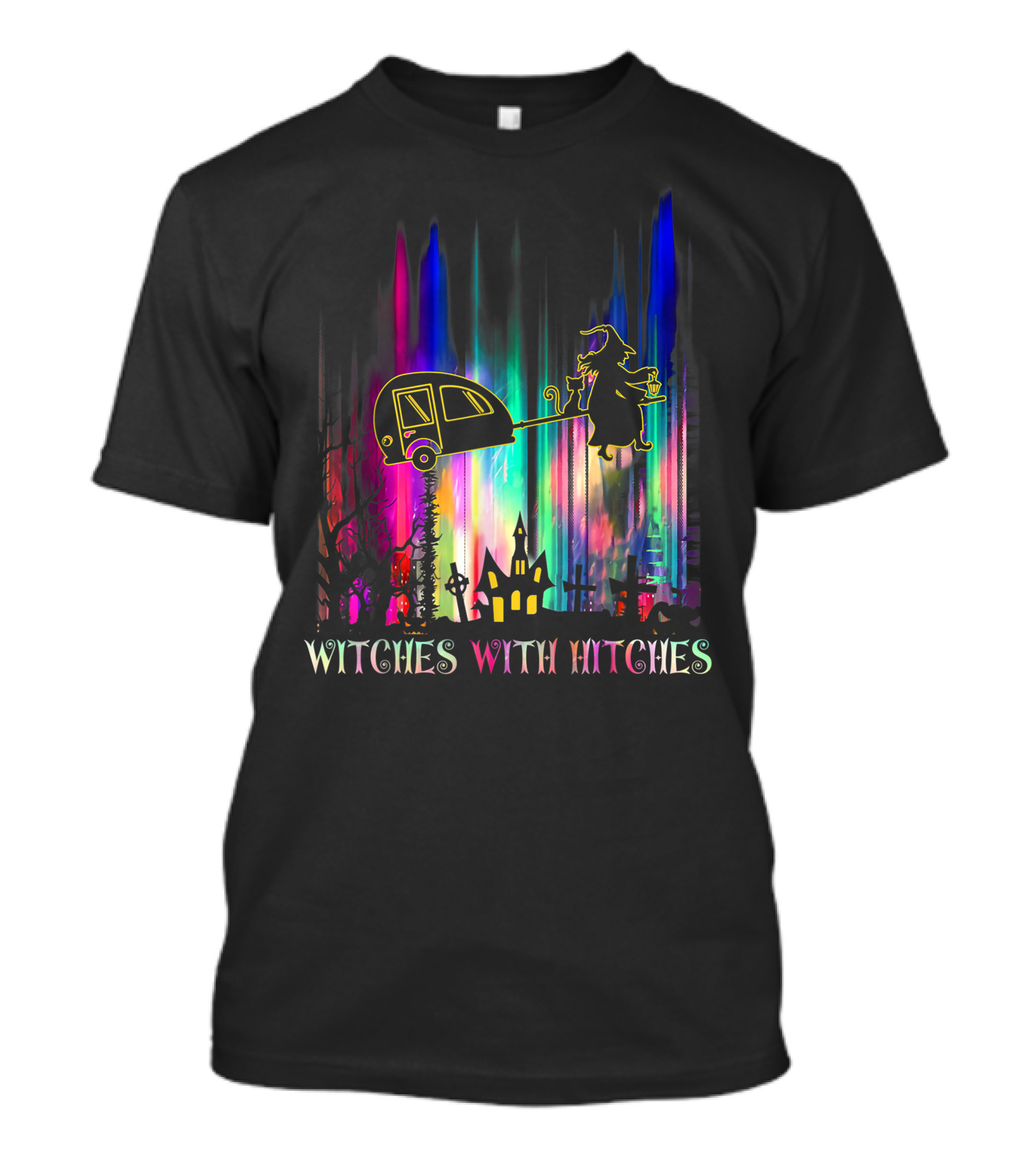 Witches With Hitches Camping Halloween Holiday Spectacle T-Shirt