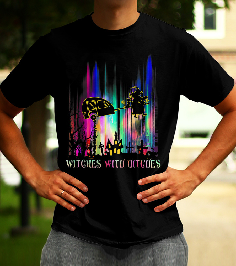 Witches With Hitches Camping Halloween Holiday Spectacle T-Shirt
