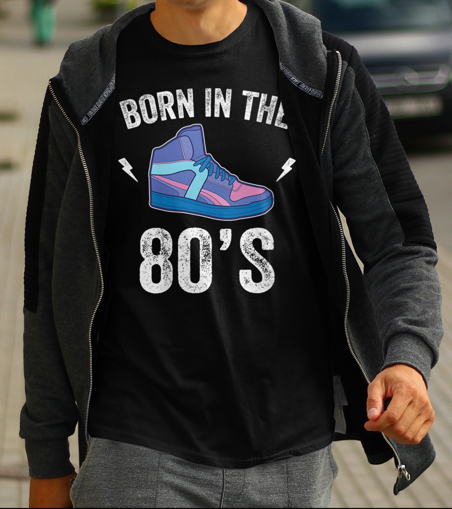 Born In The 80's Retro Sneakers Nostalgia T-Shirt
