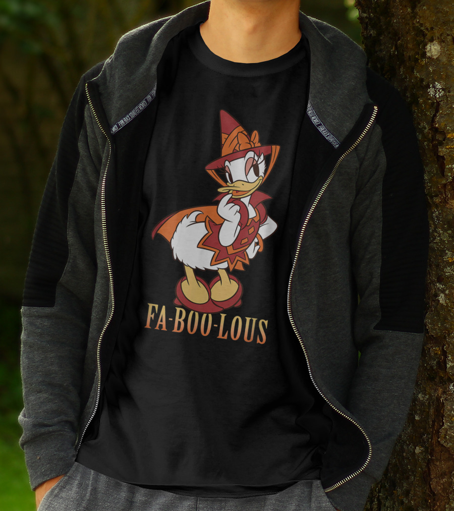 Disney Halloween Daisy Duck Fa BOO Lous Witch Costume T-Shirt