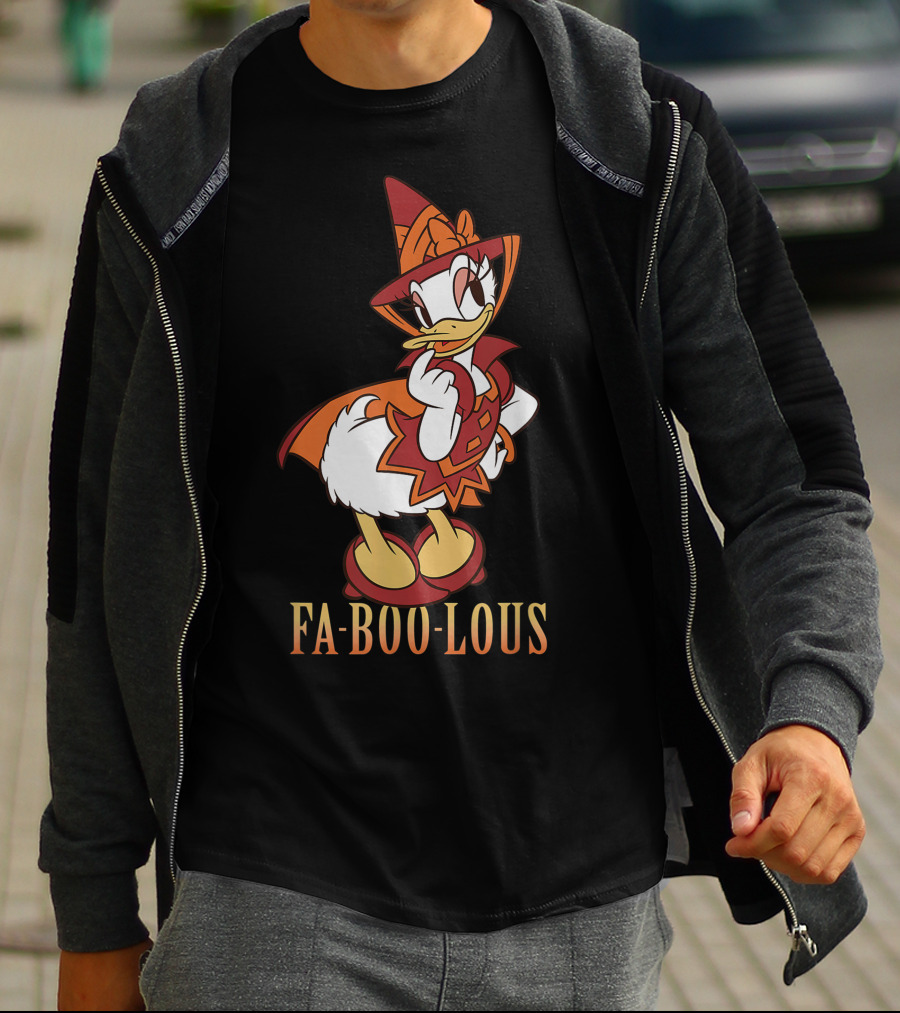 Disney Halloween Daisy Duck Fa BOO Lous Witch Costume T-Shirt