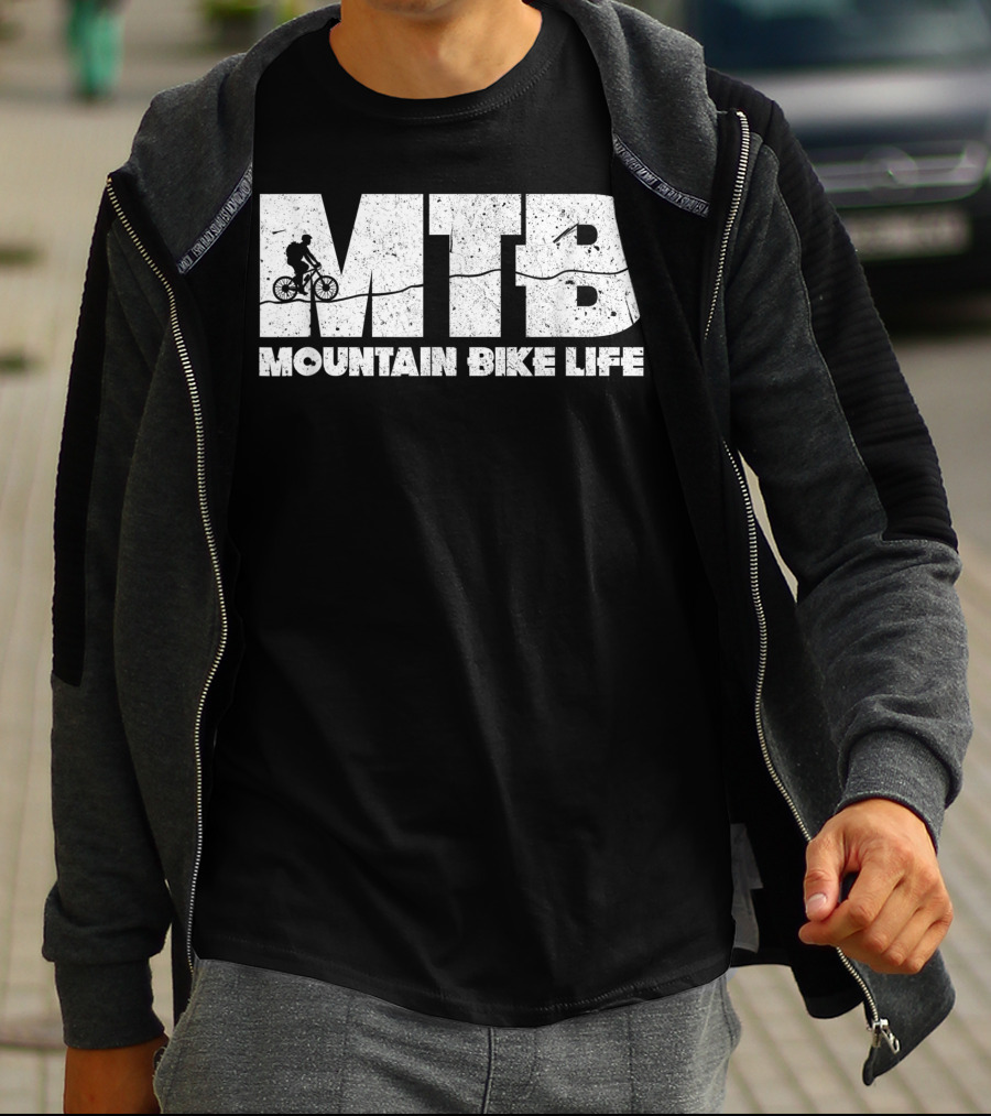 MTB Mountain Bike Life Biking Cycling Cyclists Bikers T-Shirt