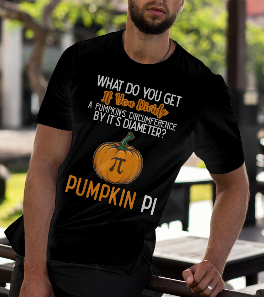 Funny Pumpkin Pi Math Teacher Halloween Costume Joke T-Shirt