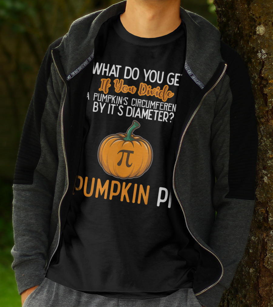 Funny Pumpkin Pi Math Teacher Halloween Costume Joke T-Shirt