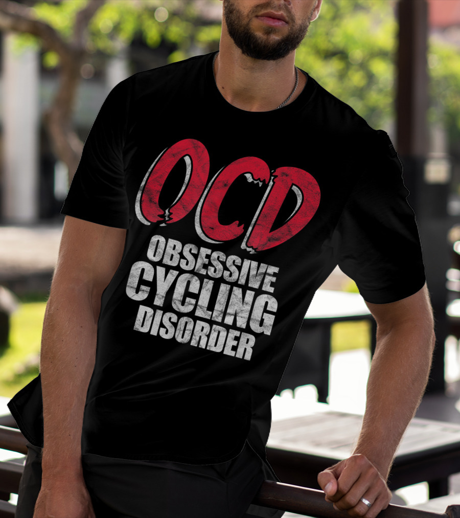 OCD Obsessive Cycling Disorder Funny Bike Cycling Biking Basic T-Shirt