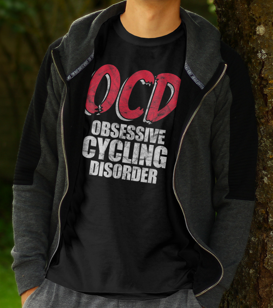 OCD Obsessive Cycling Disorder Funny Bike Cycling Biking Basic T-Shirt