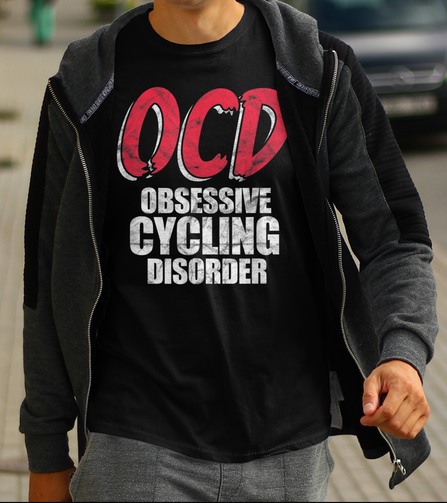 OCD Obsessive Cycling Disorder Funny Bike Cycling Biking Basic T-Shirt