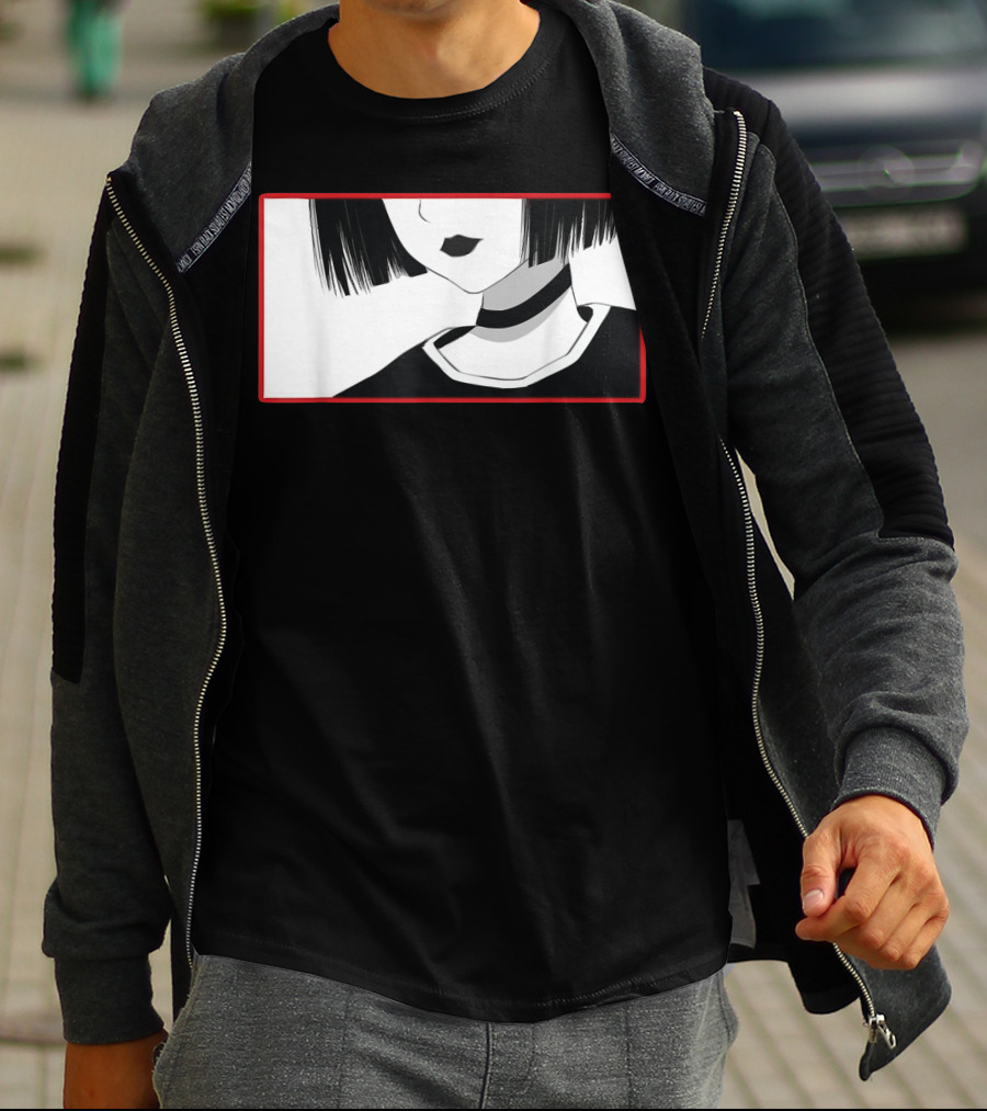 Aesthetic Soft Grunge Goth Anime Girl Gothic T-Shirt