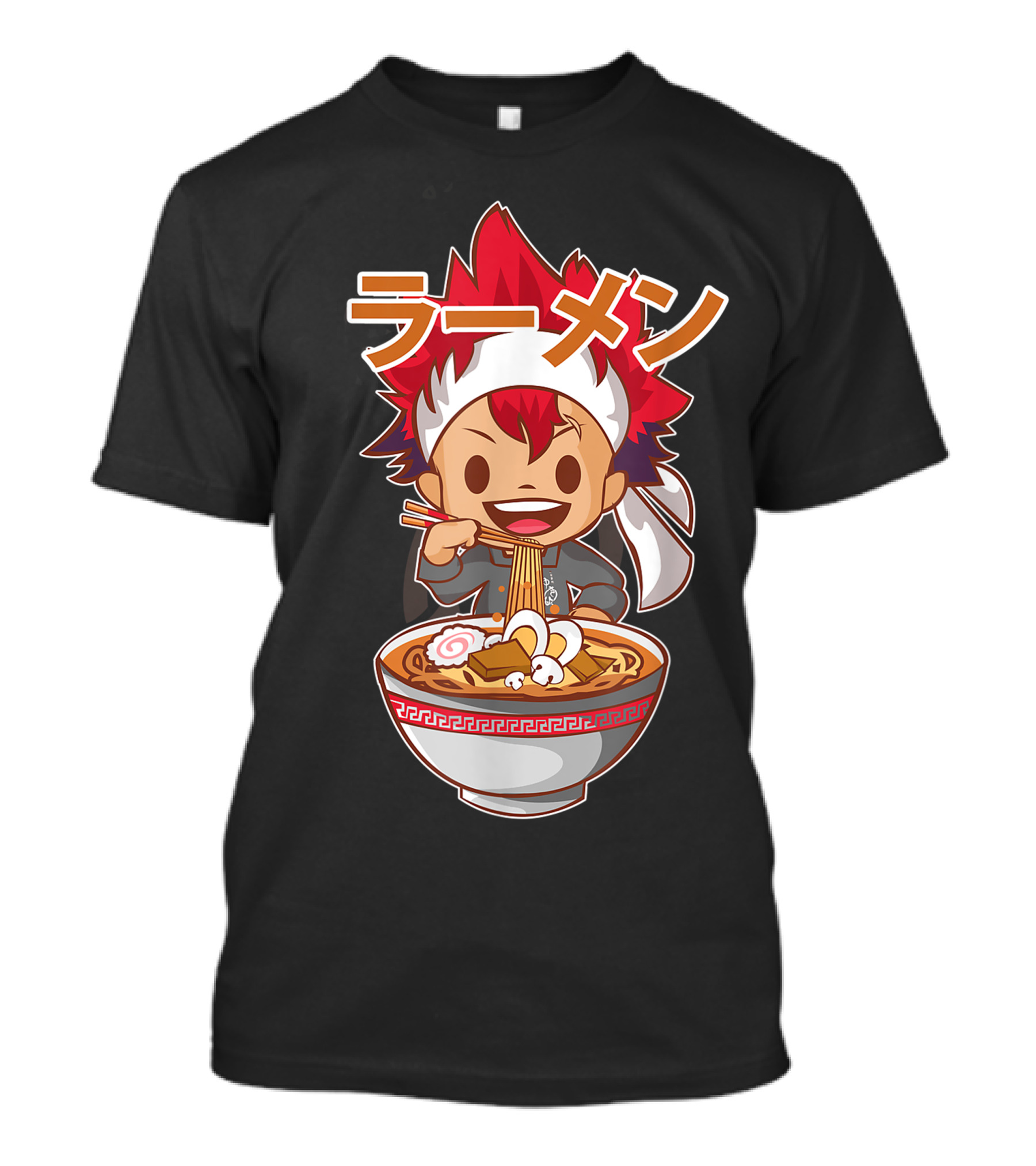 Ramen Anime Character Eating Noodles T-Shirt