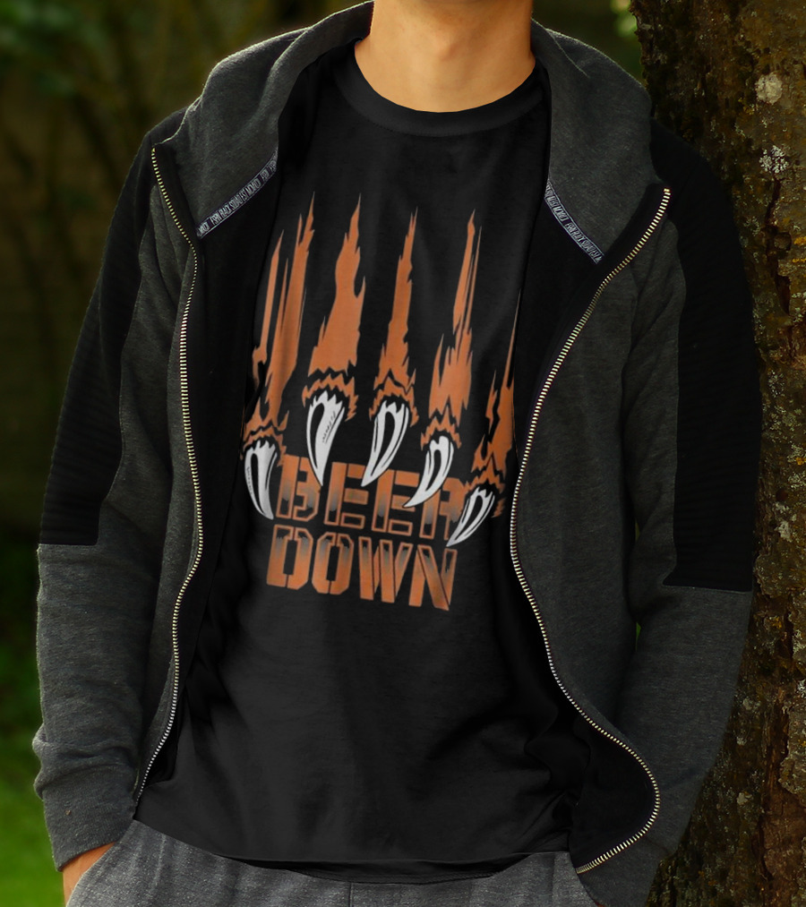 Bear Down Chicago Football Claw T-Shirt