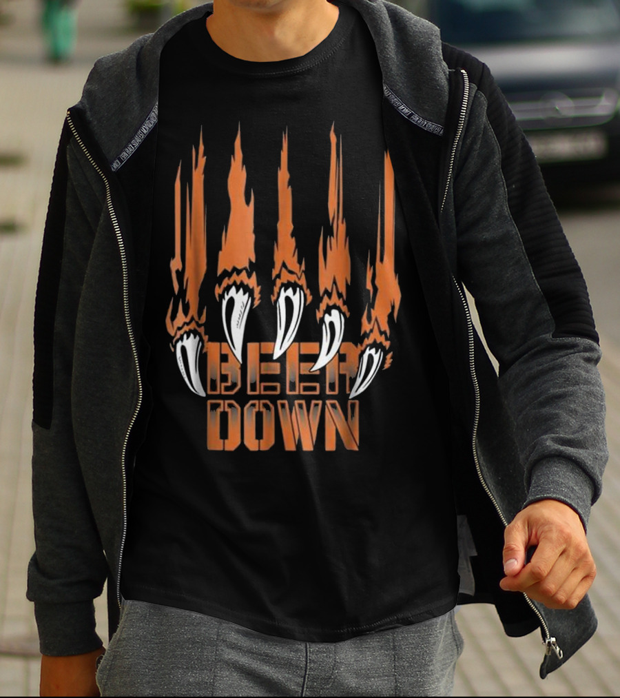 Bear Down Chicago Football Claw T-Shirt