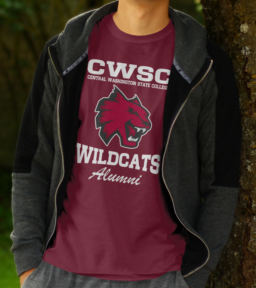 CWSC Central Washington State College Wildcats Alumni T-Shirt