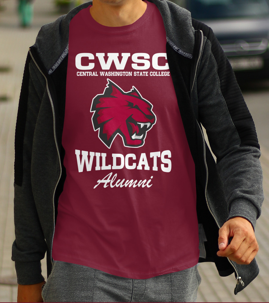 CWSC Central Washington State College Wildcats Alumni T-Shirt