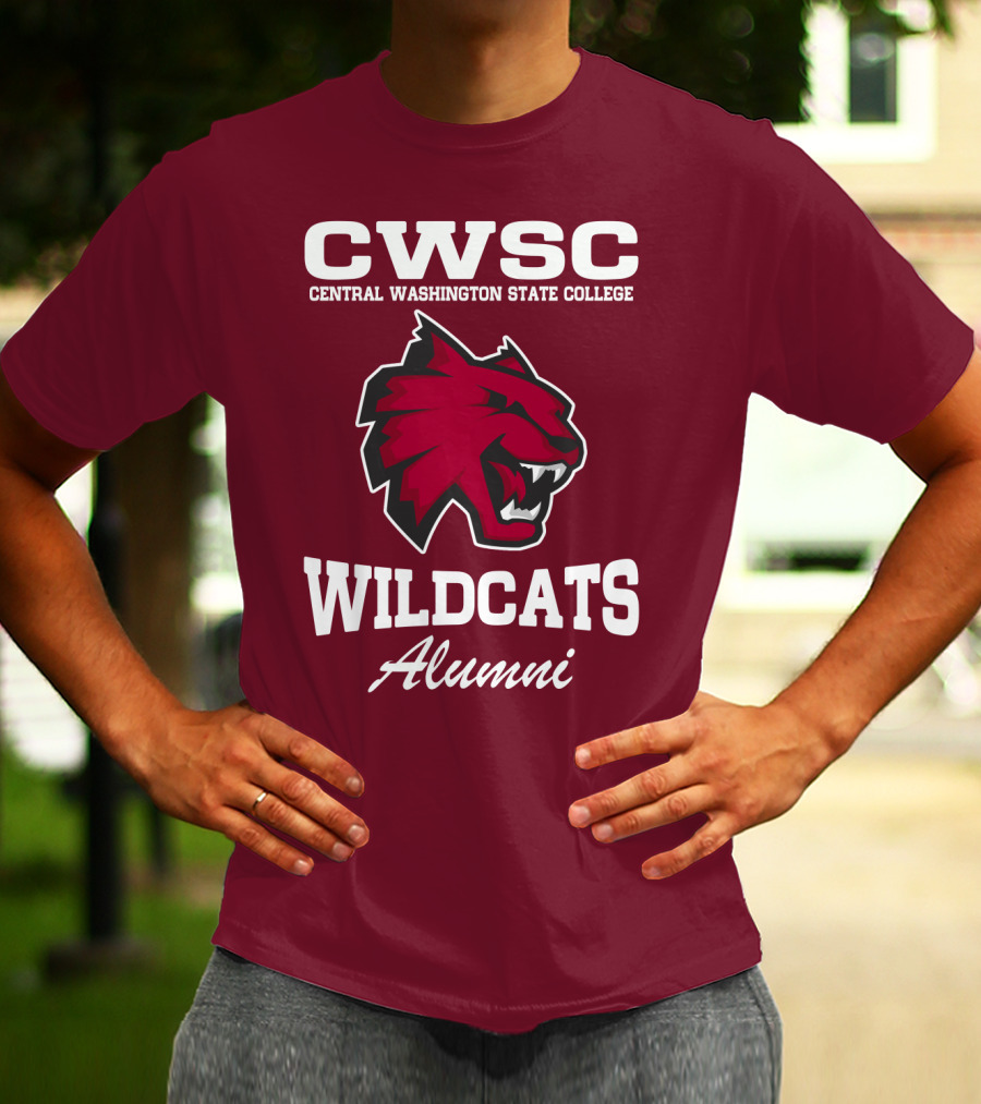 CWSC Central Washington State College Wildcats Alumni T-Shirt