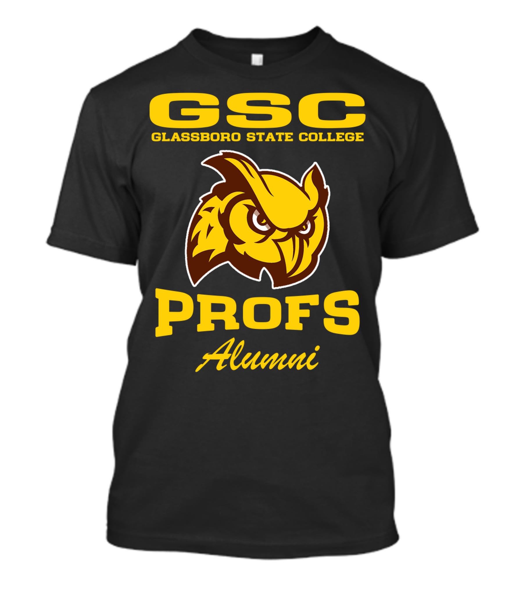 GSC Glassboro State College Profs Alumni Owl T-Shirt
