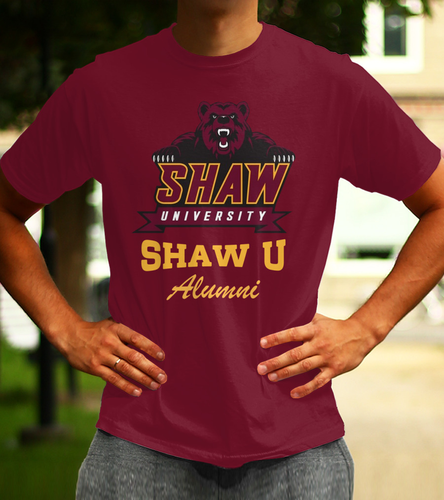 Shaw University Bear Shaw U Alumni T-Shirt