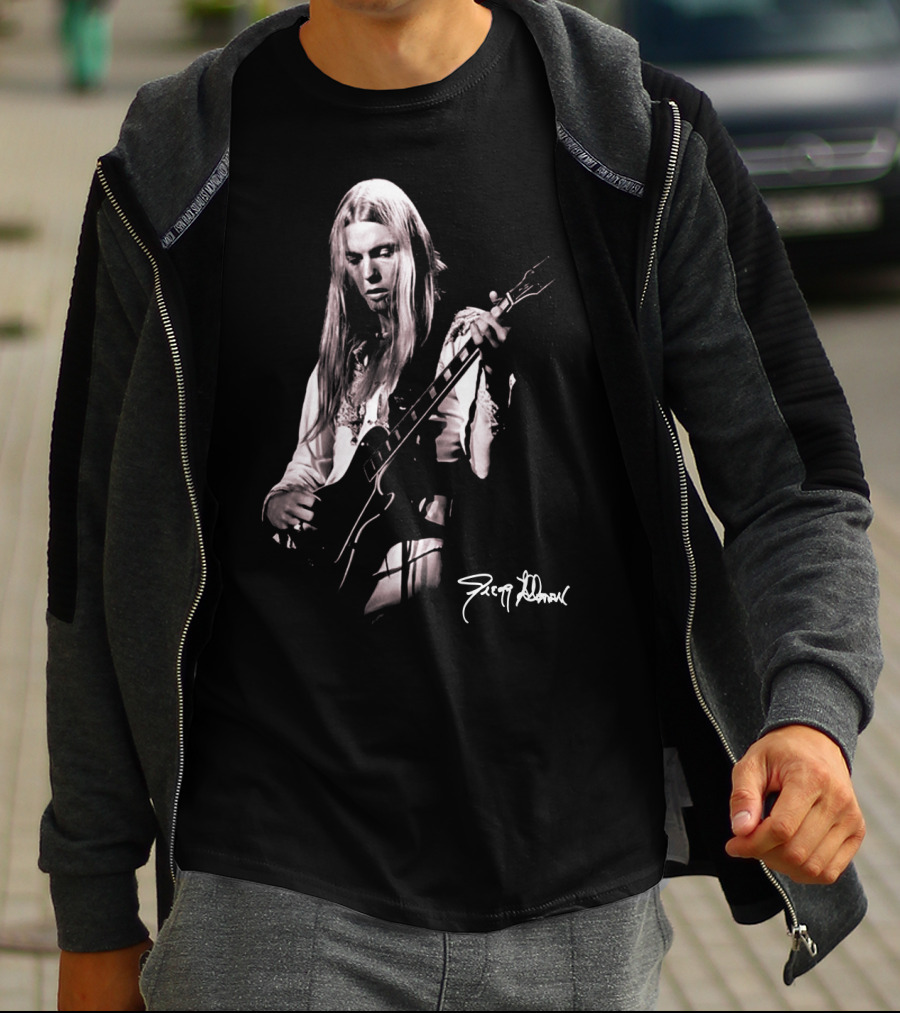 Gregg Allman Vintage Guitar Performance T-Shirt