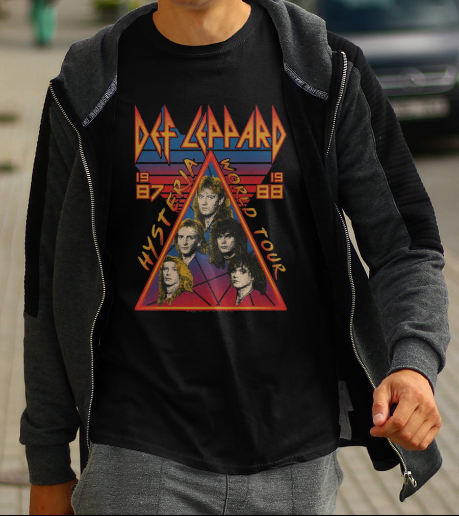 Def Leppard 1987-1988 Hysteria World Tour Def2 T-Shirt