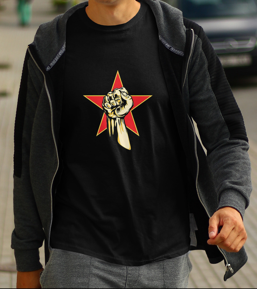 Rage Against The Machine Fist And Star Icon Symbol T-Shirt