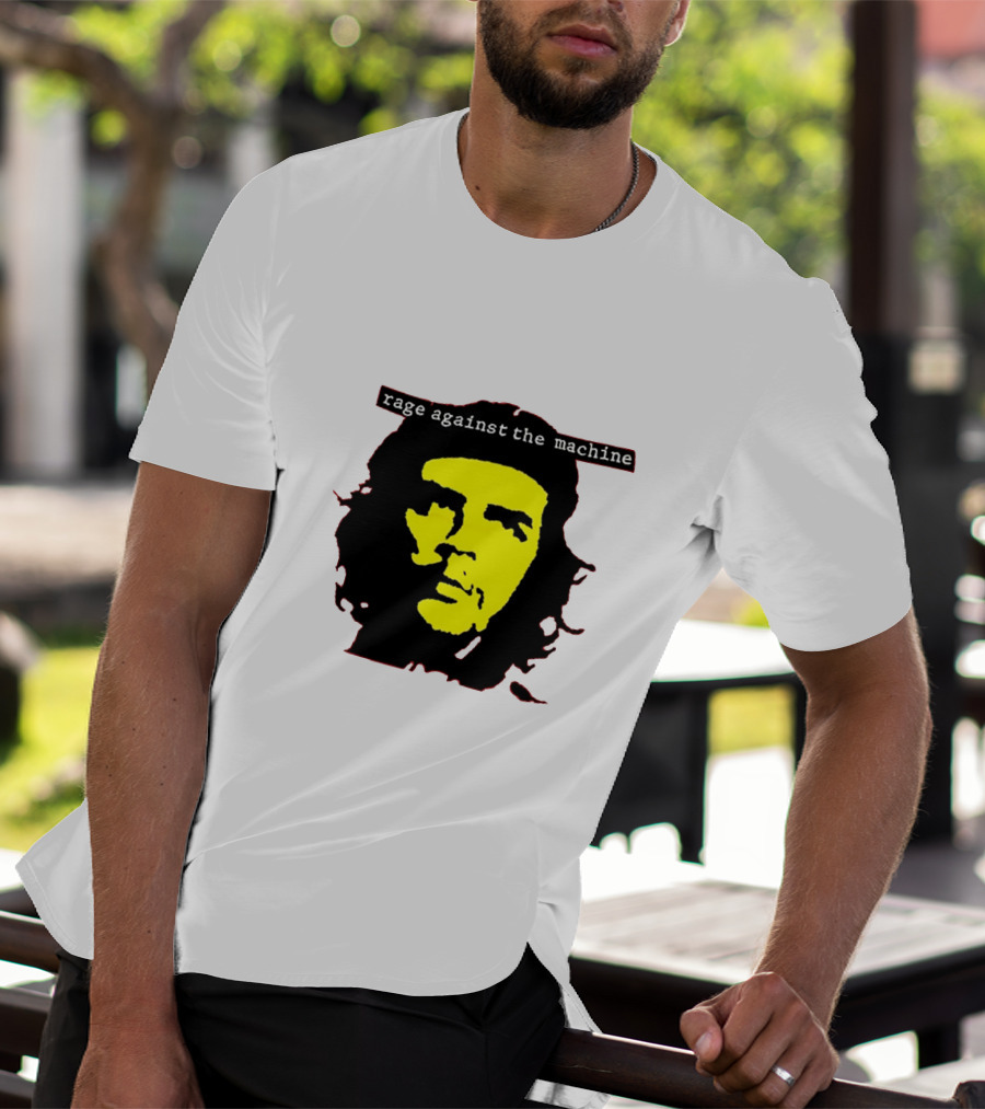 Rage Against The Machine Che Guevara Yellow Black Poster Style T-Shirt