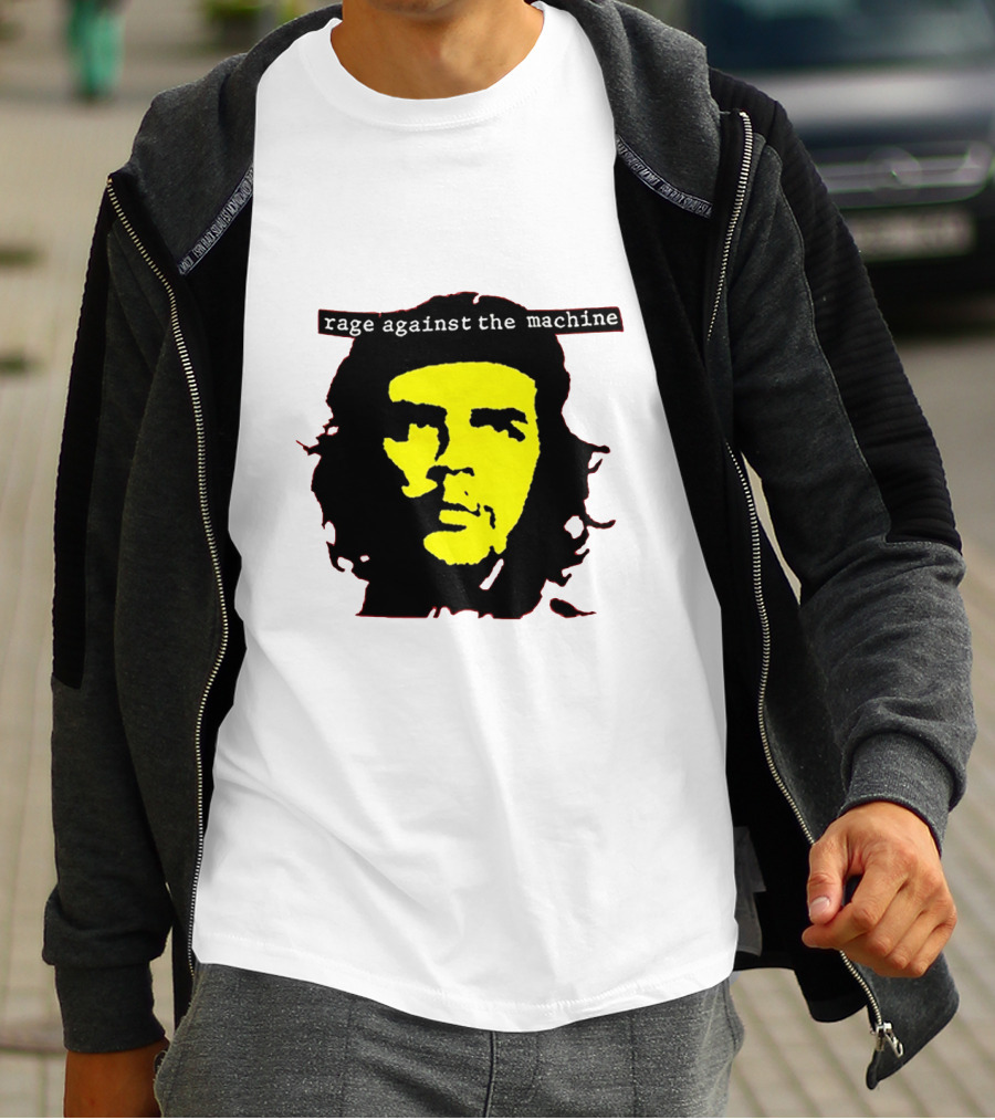 Rage Against The Machine Che Guevara Yellow Black Poster Style T-Shirt