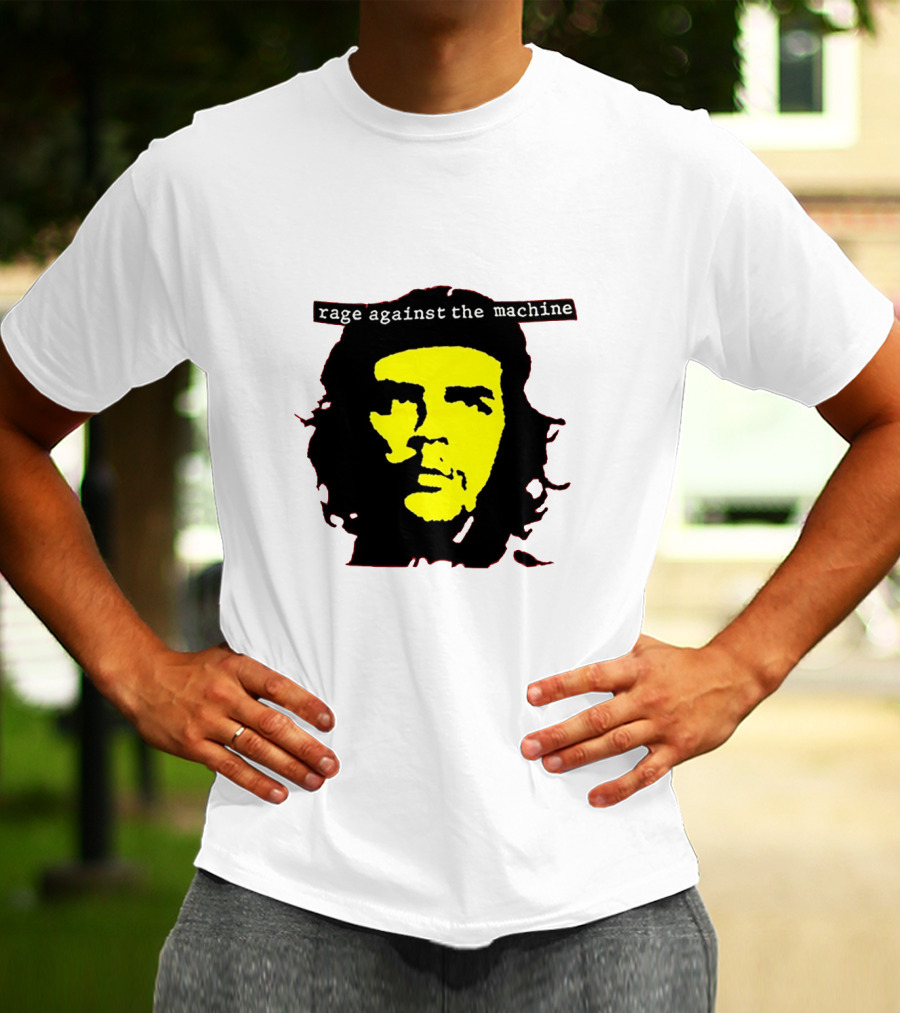 Rage Against The Machine Che Guevara Yellow Black Poster Style T-Shirt