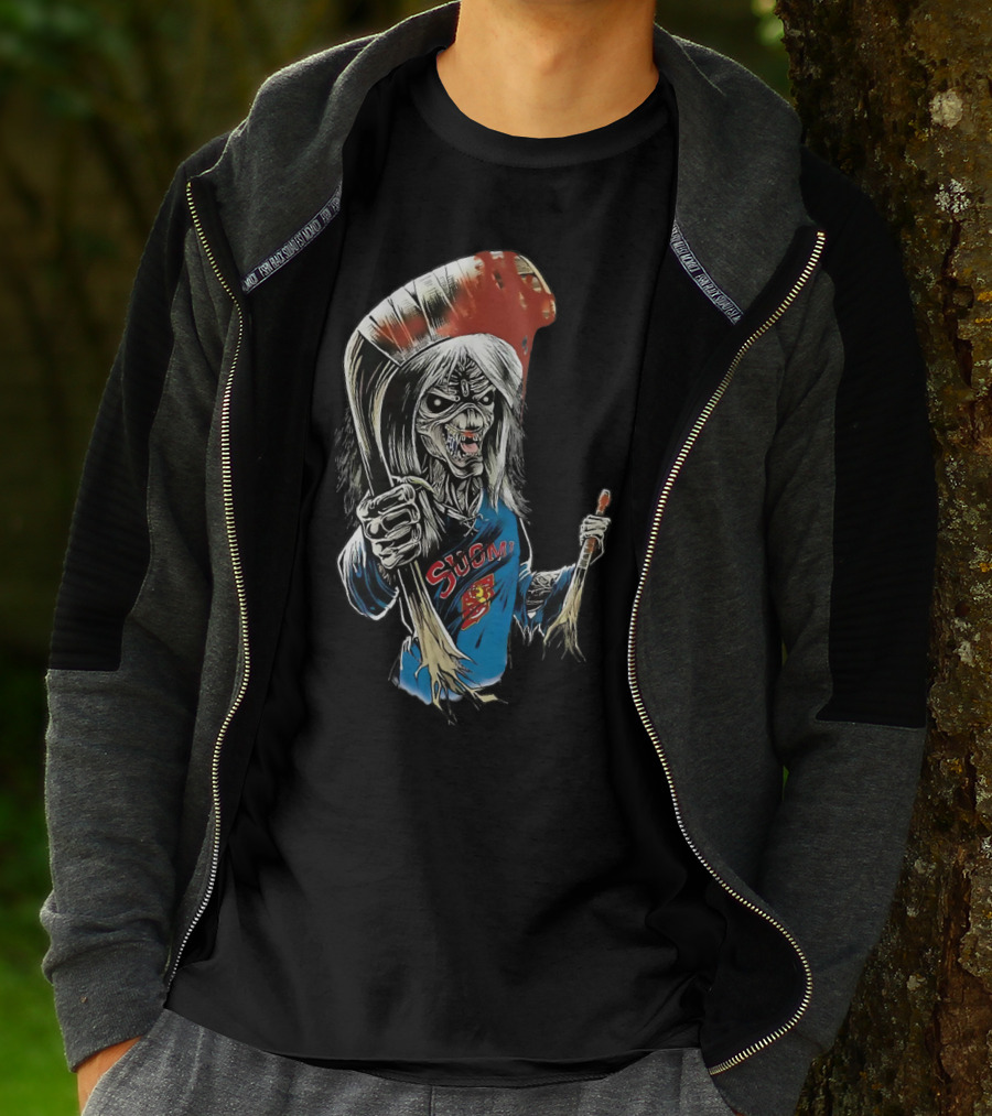 Suomi Ir 54 Hockey Zombie T-Shirt
