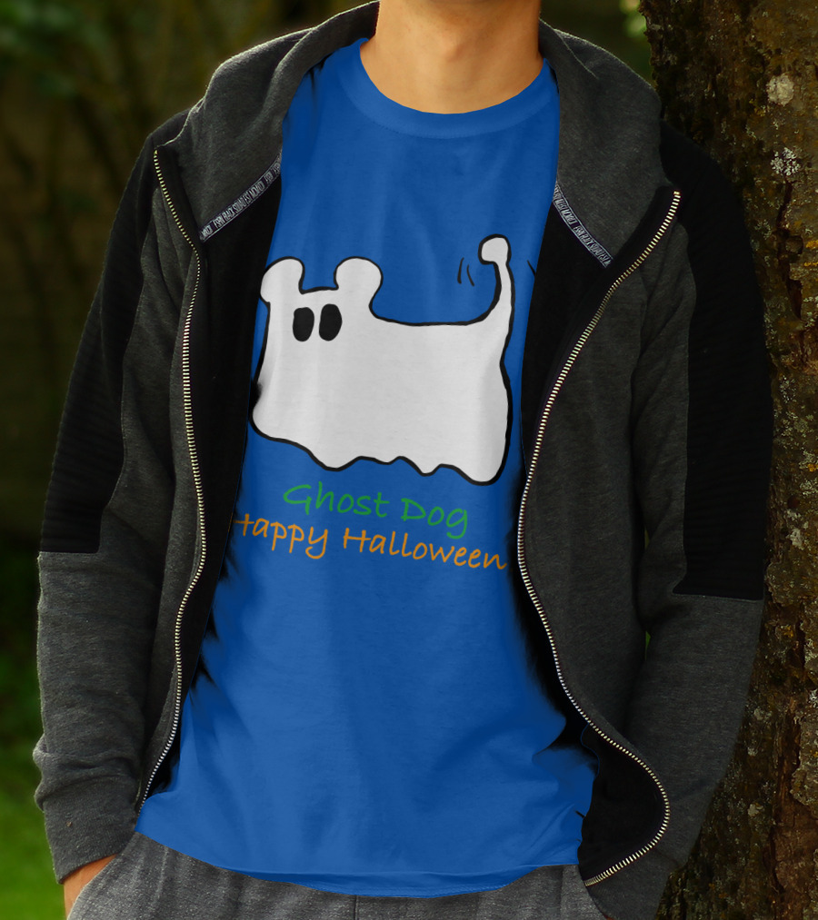 Ghost Dog Happy Halloween T-Shirt