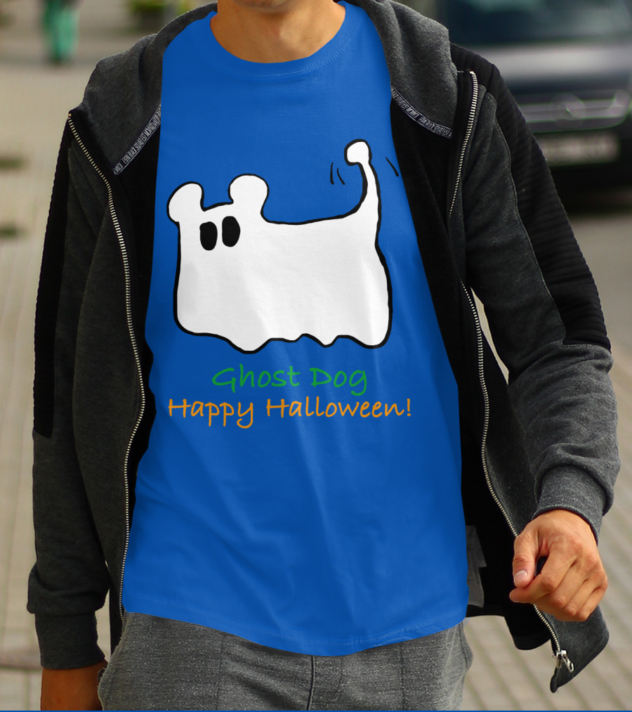 Ghost Dog Happy Halloween T-Shirt