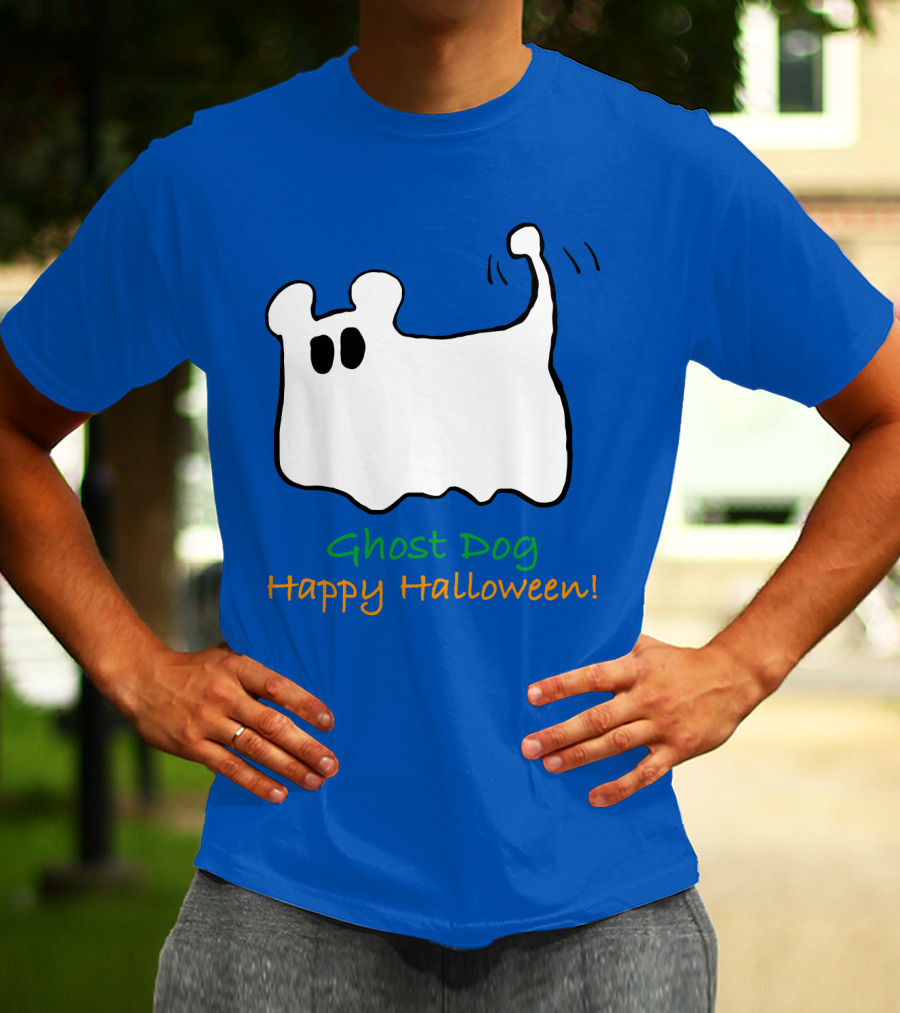 Ghost Dog Happy Halloween T-Shirt