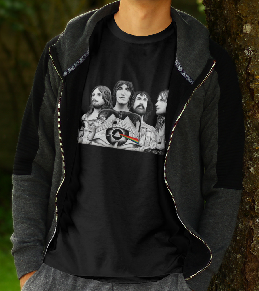 Pink Floyd Dark Side Of The Moon Album Art Band Members T-Shirt