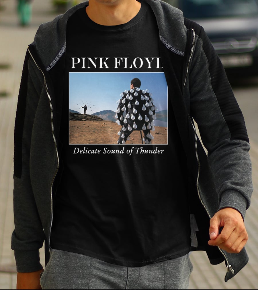 Pink Floyd Delicate Sound Of Thunder Lightbulb Suit Album Cover T-Shirt