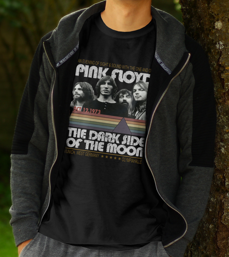 Pink Floyd The Dark Side Of The Moon Oct 12 1973 Munich Olympiahalle T-Shirt