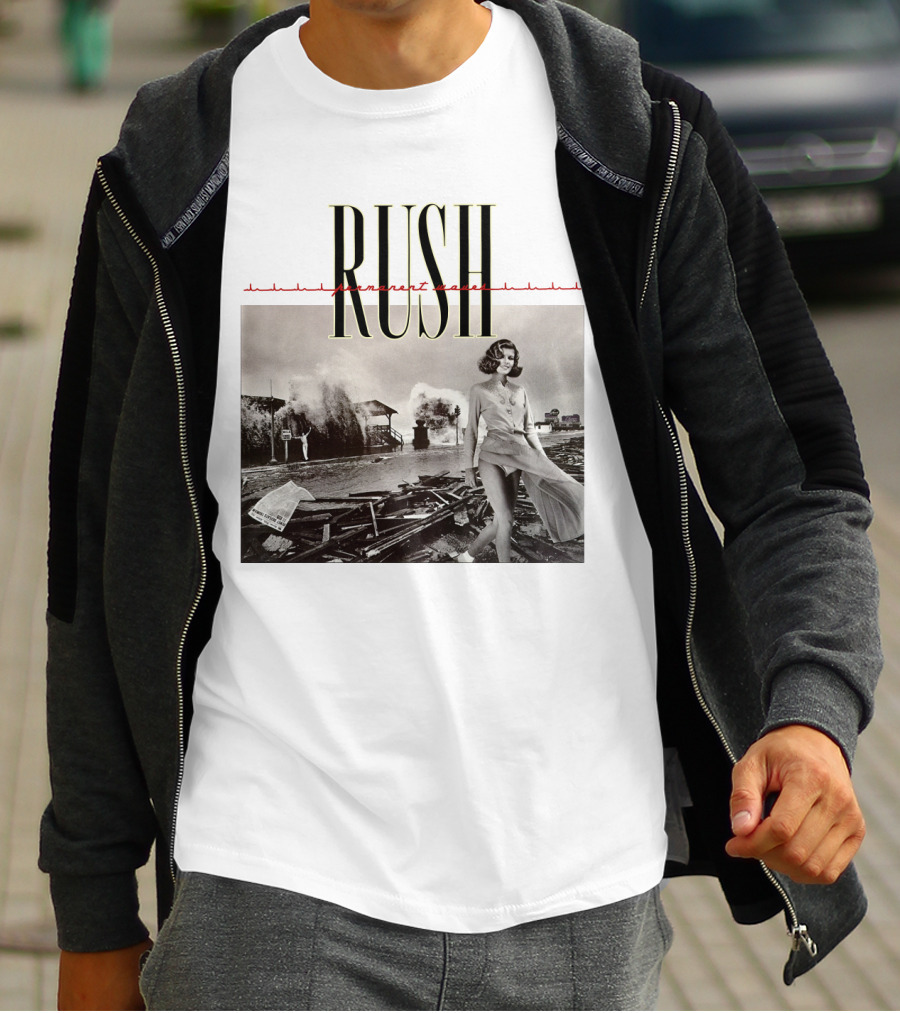 Rush Permanent Waves Classic Album Cover Photography T-Shirt