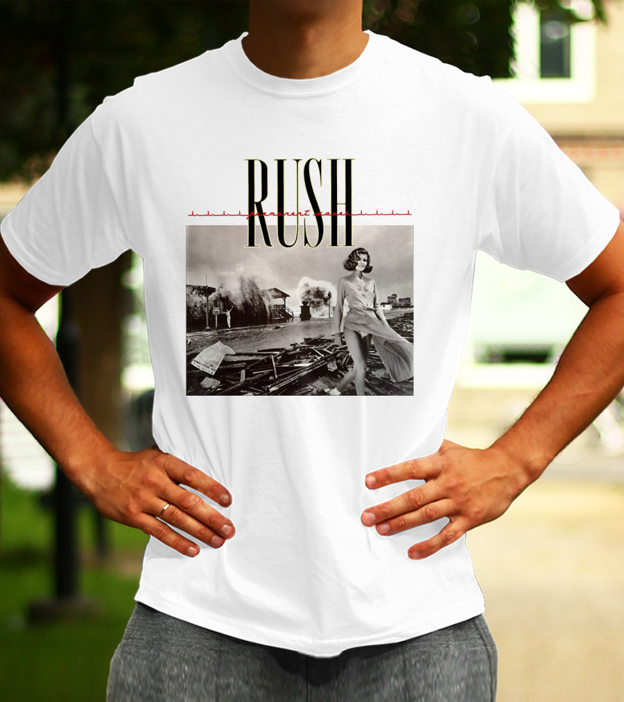 Rush Permanent Waves Classic Album Cover Photography T-Shirt